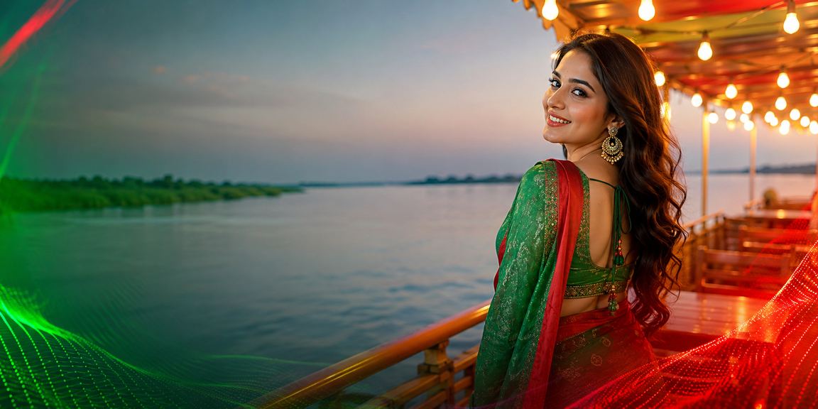 বাংলাদেশের লাল-সবুজ পতাকার রঙে সজ্জিত পরিবেশে উত্তেজিত ক্রিকেট বেটিং দৃশ্য